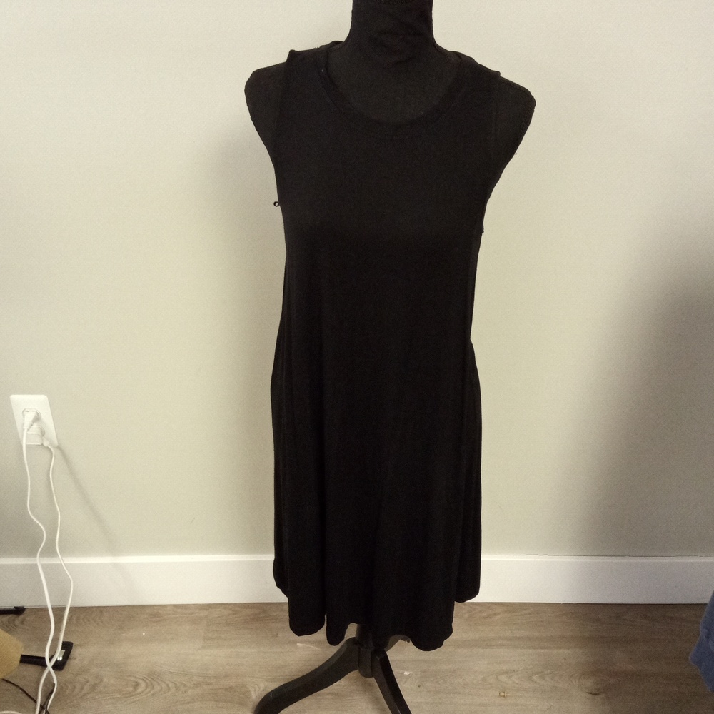 GAP Women's Black Midi Tank Top Dress M